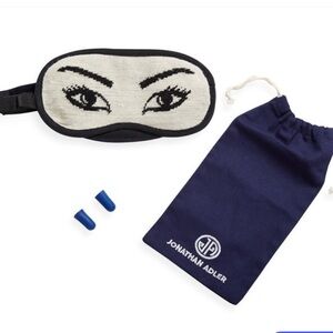 Jonathan AdlerJet Set Travel Kit: Petitpoint Mask & Earplugs with Travel Pouch